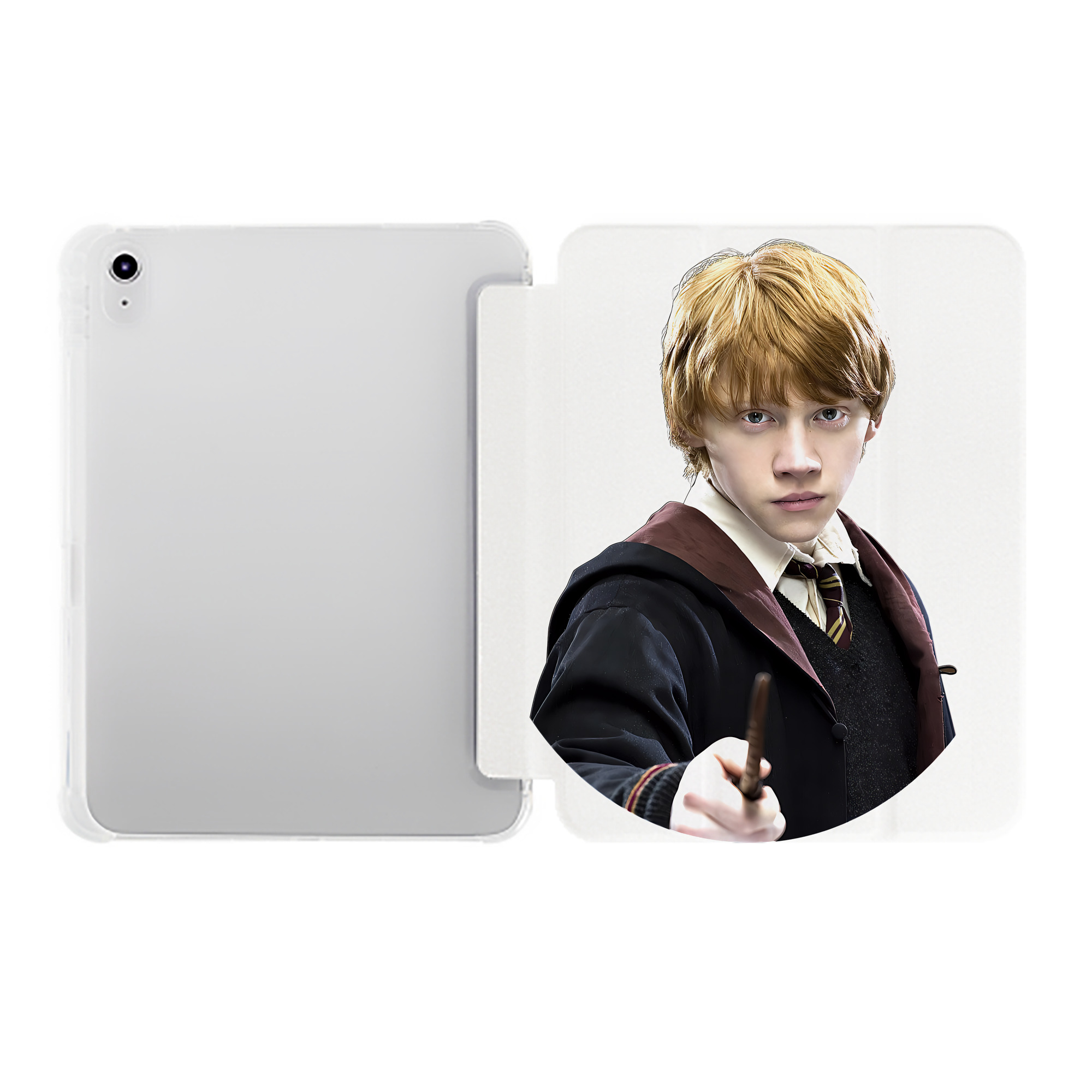 （画像用） Harry Potter ハリー・ポッターシリーズ IPad ケース ペン収納付き 三つ折りスタンド PUレザー×シリコン 対応機種9.5/10.5/10.9インチ